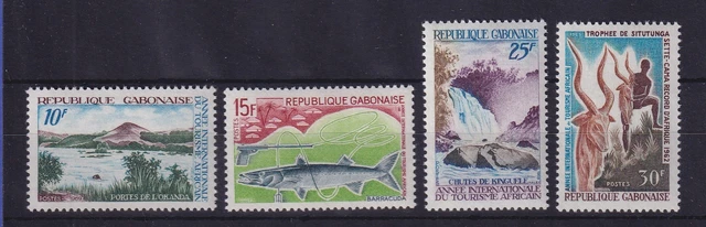 Gabun 1969 Afrika-Tourismus Mi.-Nr. 326-329 postfrisch **