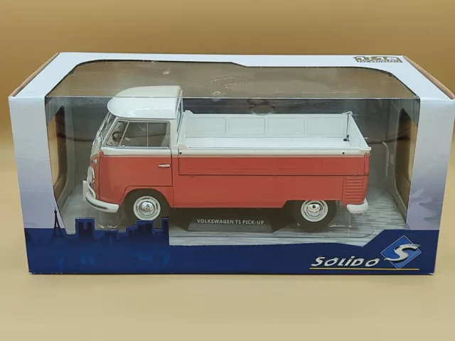 1/18 VW Volkswagen T1 Pick Up Rouge & Blanc 1950 Solido ref: S1806706