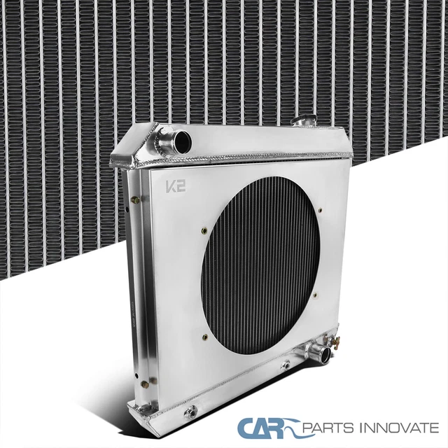 Fits 63-66 C/K 61-66 Bonneville V8 3 Row Core Cooling Racing Radiator+Fan Shroud