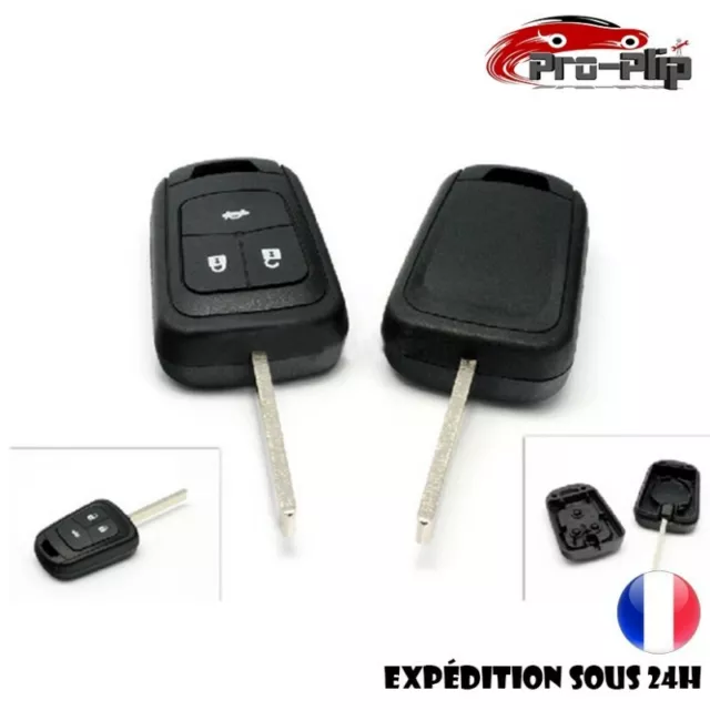 CLE PLIP pour Chevrolet Aveo 3 boutons COQUE TELECOMMANDE @Pro-Plip