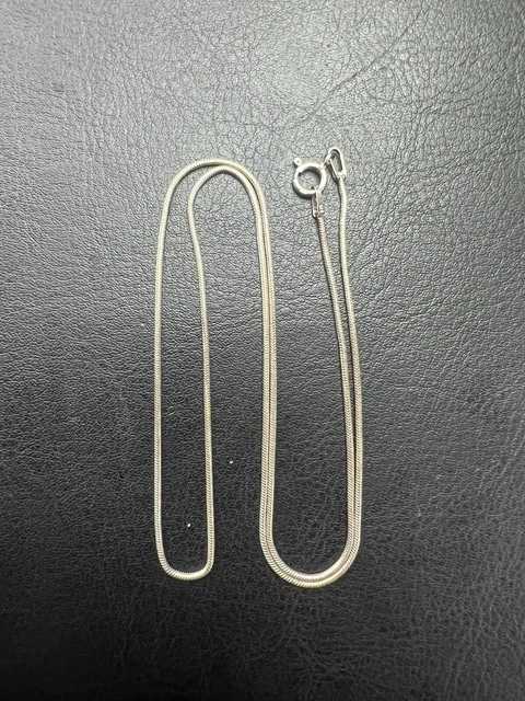 4,1 g Vintage Sterlingsilber 925 Schlangenkette 18"" Schmuck Set H