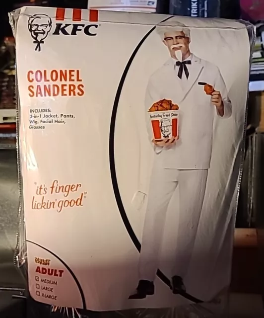 KFC Colonel Sanders  Homemade Costume, By SPIRIT Halloween Adult MEDIUM