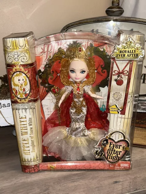 Ever After High Doll Royally Ever After Apple White - Rare - Rooted Lashes