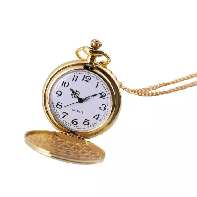 Classic Large Two-Faced Gold Fashion Pocket Watch Court Style Pocket Watch