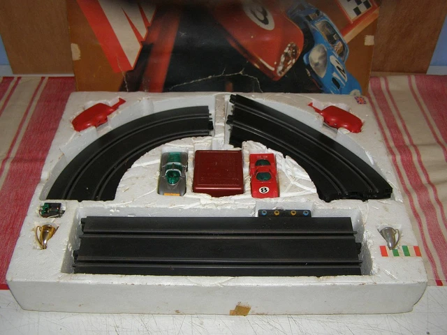 Ancien Coffret Circuit Polistil 33301 1/43 – À Remettre En Route – Bon état Esthétique