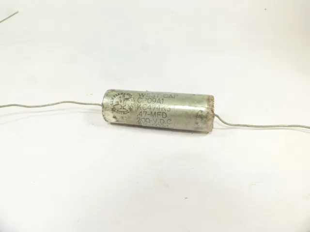 one West-Cap paper in oil PIO tropicalized hi-end capacitor 470nF 0.47µF 200V