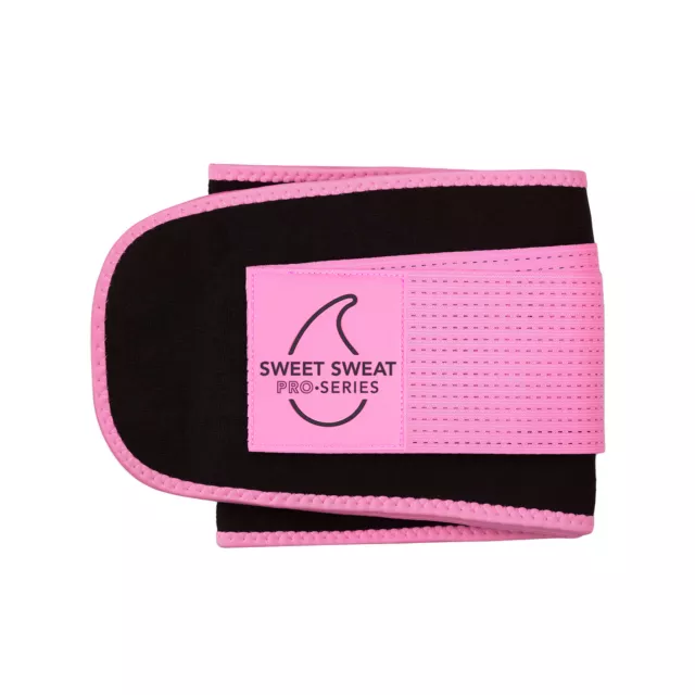 Sweet Sweat Waist Trimmer Pro - Black / Pink XS / S (38 x 8in) 3.5 - 4mm thick