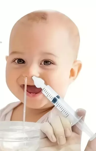 Lot de 2 mouche bébé seringue nasale-embouts silicone-Réutilisable et Haute  Qualité-irrigation nasale-Sans BPA (Vert)