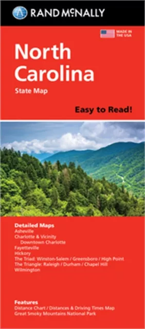 Rand McNally Easy to Read: North Carolina State Folded Map (Sheet Map, Folded)