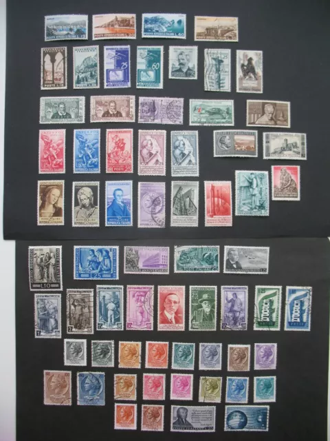 Italie Italia Lot  1953 -1954 - 1955 - 1956  neuf * / ** / obl C: 84€  à voir
