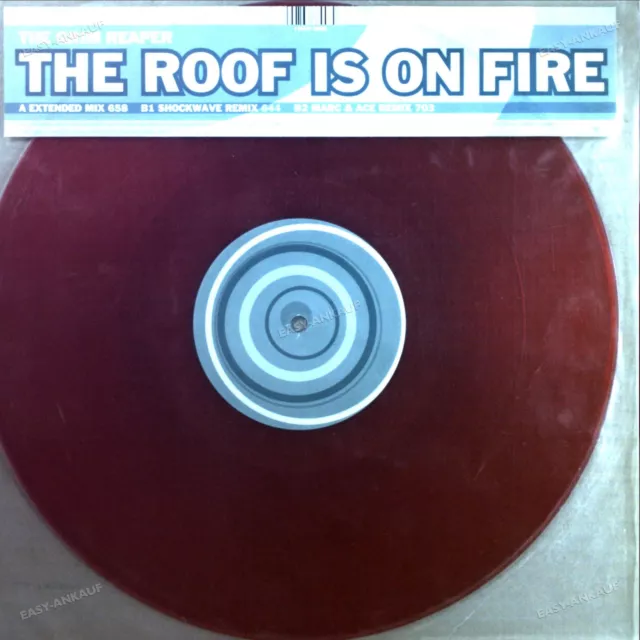 The Grim Reaper - The Roof Is On Fire Maxi Coloured Vinyl (VG/VG) .