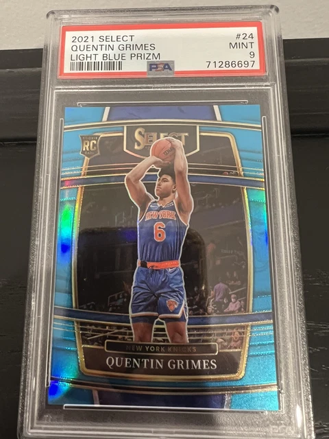 2021 Select Light Blue Prizm QUENTIN GRIMES  RC /299 PSA 9
