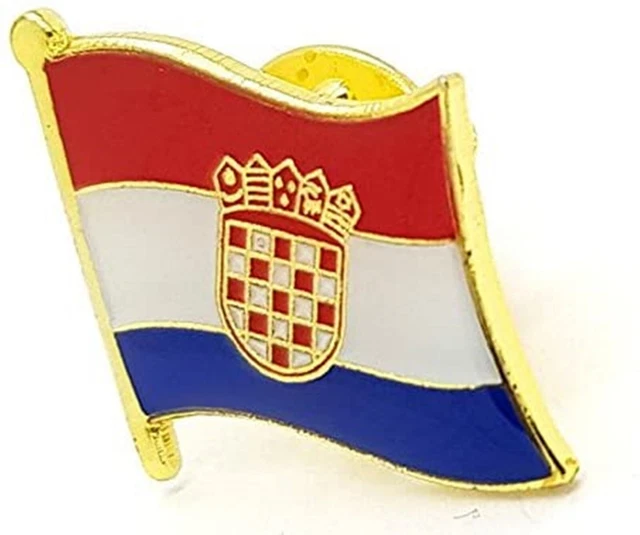 Made In Croatia Badge Vector Sticker With Croatian National Flag Ink Stamp Isolated On White - Foto 3