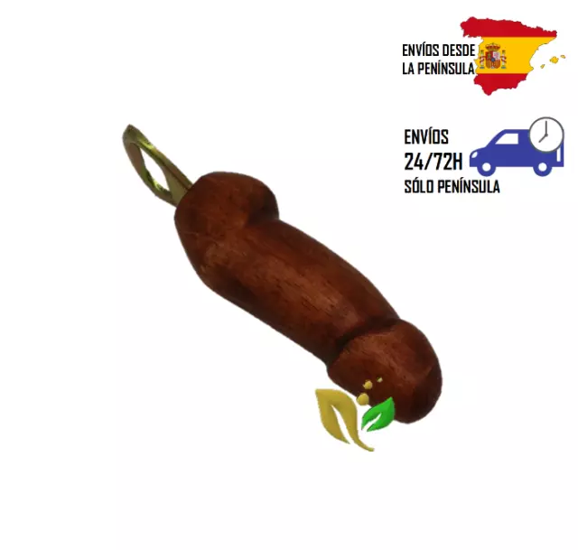 ABRIDOR MADERA FALO 16CM Con Forma De Pene. Artículo De Broma