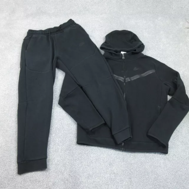 Nike Tech Fleece Trainingsanzug Jungen extra groß schwarz Alter 13 15 Swoosh Jugend Junior