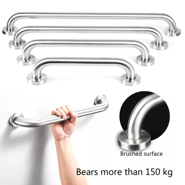 Safety Handrails Stainless Steel Grab Bar Support Bathroom Bath Toilet Hand Rail