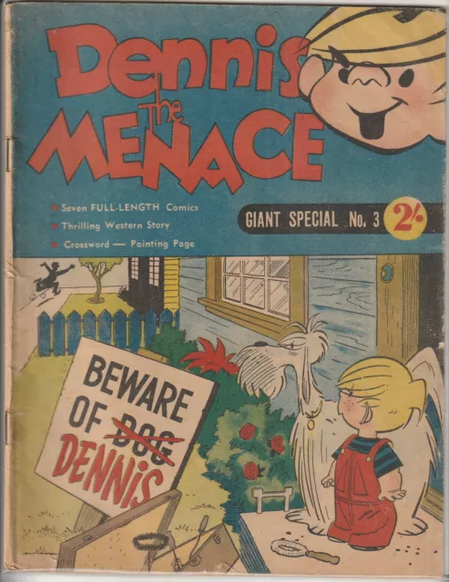 Australian Comic: Dennis The Menace - Giant Special #3 - Larry Cleland 1950's