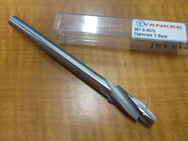Yankee 7/16" Spiral Flute Capscrew Counterbore Reamer NEW USA