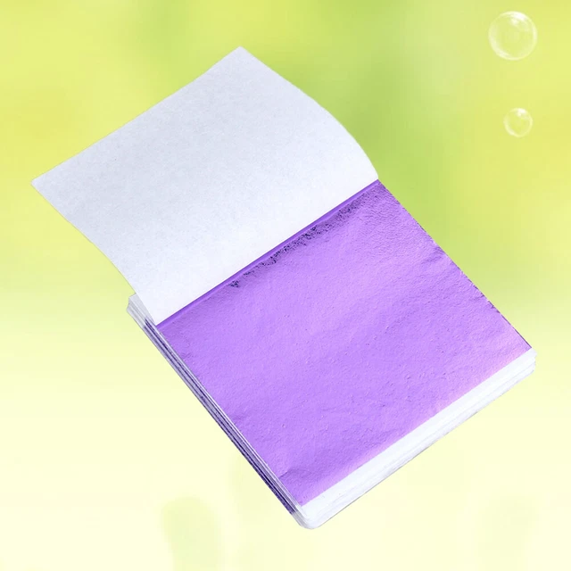 Hoja comestible de hoja metálica de papel artesanal dorado escamas de oro 50 piezas