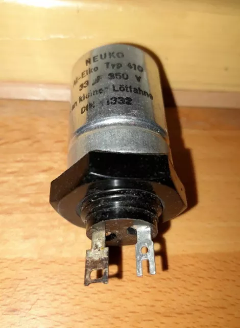 NEUKO Al-Elko Typ 410  33uF  350V Kondensator