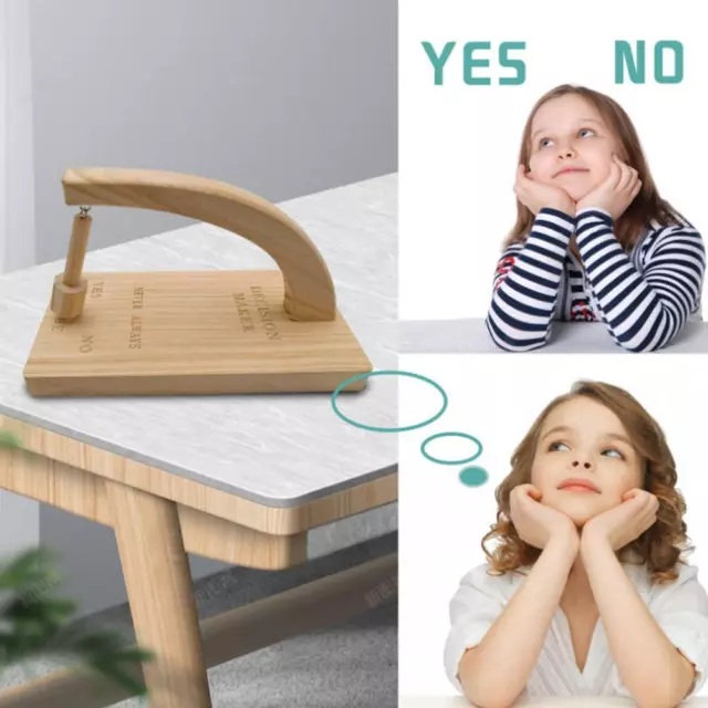 Wooden Decision Maker Magnetic Swing Pendulum Decision GameT GX Desks Hot D1
