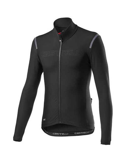 Castelli Tutto Nano RoS Flex 3G Maglia Maniche Lunghe Full Zip Uomo, Black