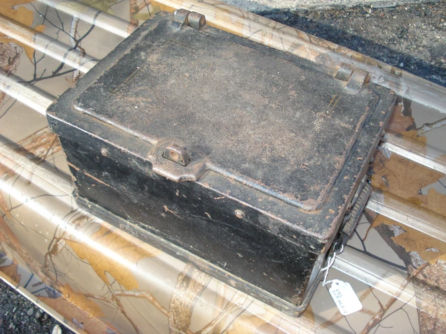 Cast Iron Strong Box Stagecoach Style Late 1800'S?