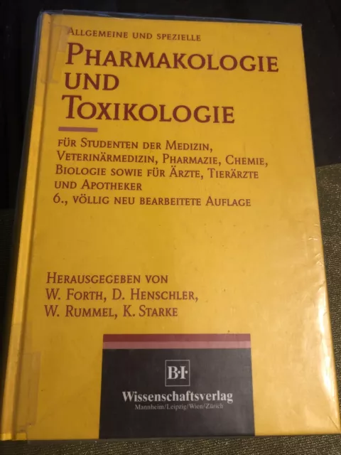 Allgemeine und spezielle Pharmakologie und Toxikologie