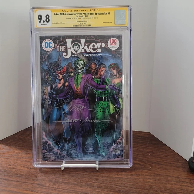 Joker 80th Anniversary 100 Pg Super Spectacular 1E Lee 1970's CGC SS 9.8 SIGNED!
