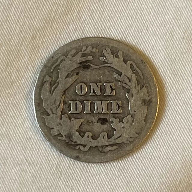 1902 Barber Dime AG About Good 90% Silver 10c US Type Coin Collectible B14 2