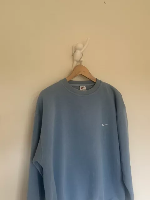 Vintage nike baby blue sweatshirt best sale