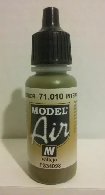 Vallejo Model Air Acrylic Hobby Paints : 17ml Bottles For Airbrushing &  Brushing