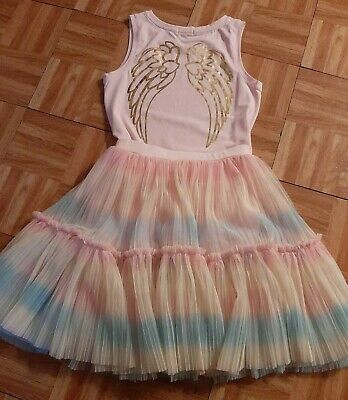 Angels Face Unicorn tutu skirt multi colour Jolene Wings Top Fairy Pink 12 - 13