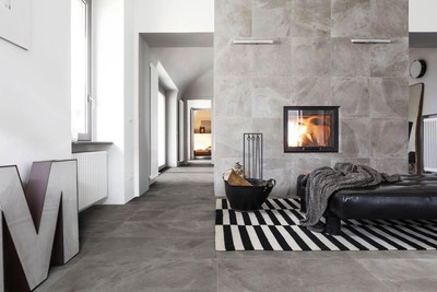 GRE Marazzi Mystone Bloc De Gre Gris 75x150 CM MQVT Casa39 Grès Porcelainé Eff 