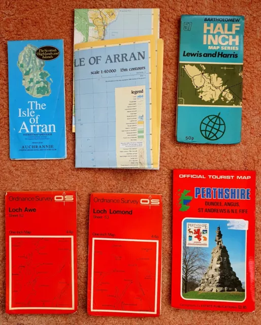 Map collection - 6 x various Scotland