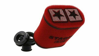 Stage6 FILTRO ARIA STAGE 6 DOUBLE LAYER ROSSO Grande Ovale IMBOCCO 55 mm CON RIDUZIONI 