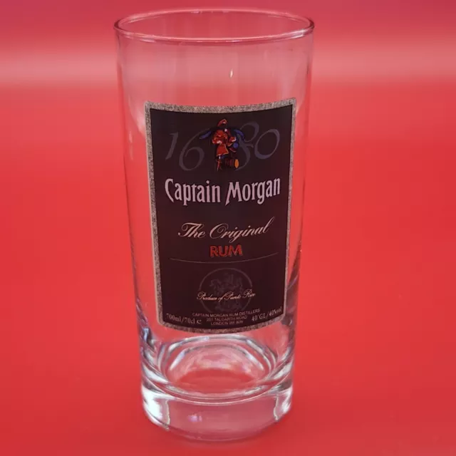 Captain Morgan Spiced Rum Glass Barware Mancave Pub Bar Drink