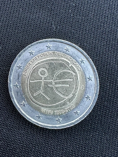 2 Euro Münze Wwu Fehlprägung Wert 2 EURO MÜNZE Strichmännchen J Fehlprägung Deutschland WWU 1999-2009 EUR