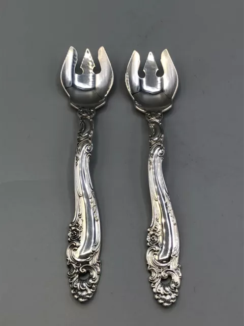 Decor by Gorham Sterling Silver pair of Ice Cream Forks 5 3/8"