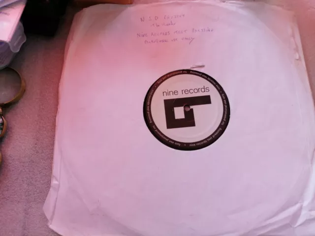 NSD Project The Hustler 12" Trance DJ Vinyl Nine Records Test Pressing Promo