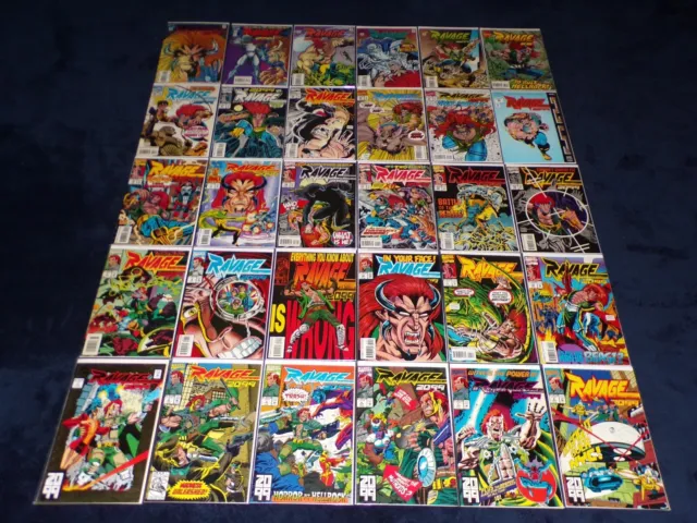 Ravage 2099 1 - 33 (Nm) 1992 Lot Spiderman Punisher Doom 30 Marvel Comics 32 31