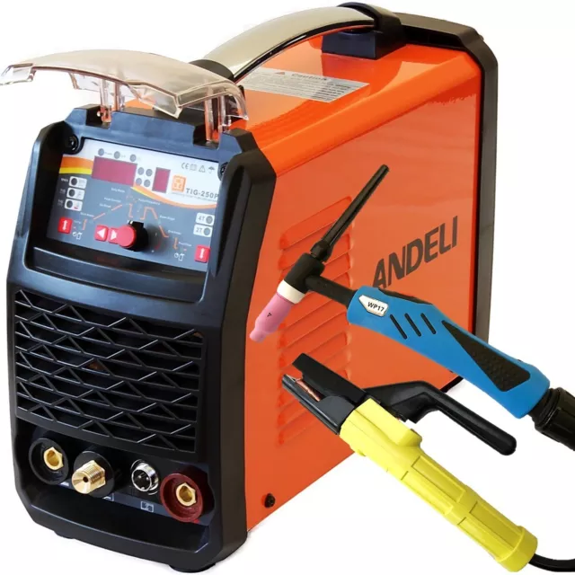 ANDELI 250amp HF DC Inverter TIG Welder/PULSE TIG/MMA 3 IN 1 Welding Machine