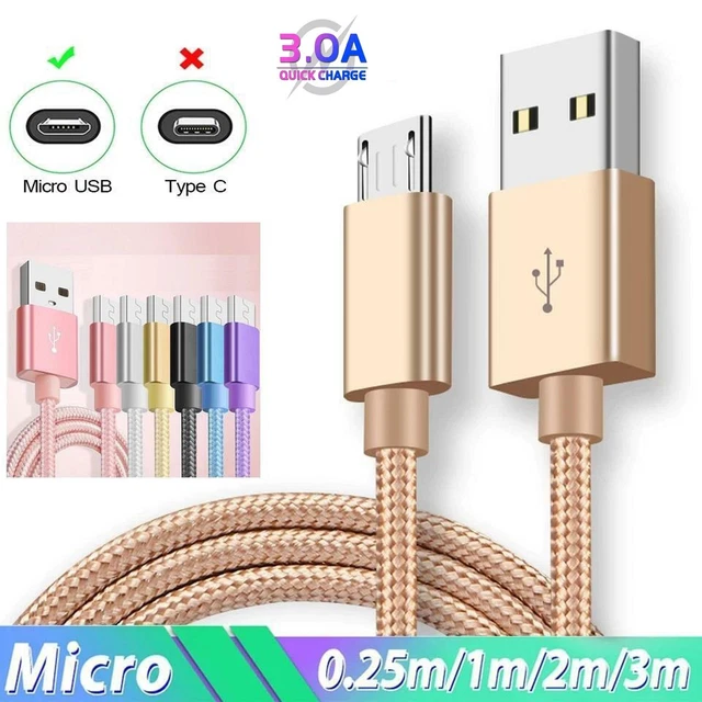 1m 2m 3m LED Magnetico 3 In1 Cavo Di Ricarica Android USB 2.0 Di Alta Qualità Cavo Micro USB In Nylon A Ricarica Rapida Per Caricabatterie Per Telefono X - Foto 2