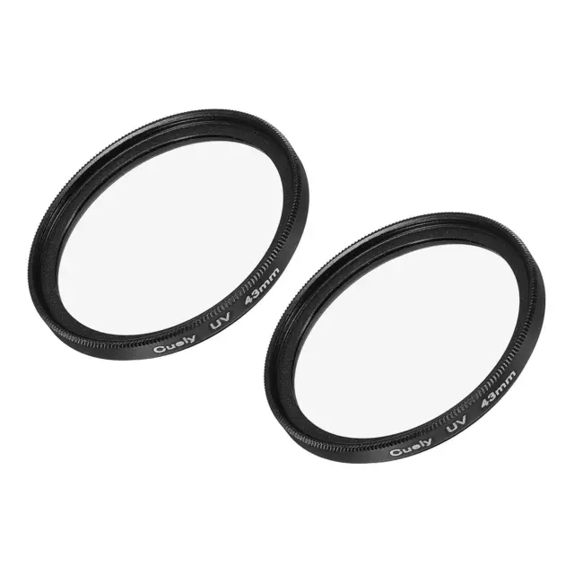 2Pcs 43mm UV Lens Filters, Slim Frame Multi-Coated Protective Lenses Filter