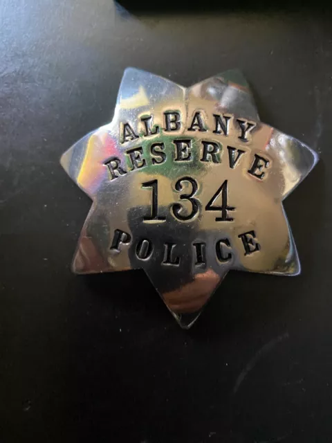 Old/Antique Obsolete Police Badge-7Pt-Albany Reserve 50-60'S Era