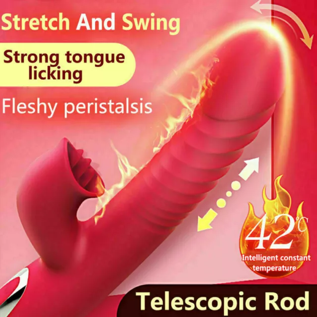 Heating-Thrusting-Vibrator-Rabbit-Dildo-G-spot-Massager-Wand-Sex-Adult-Toy