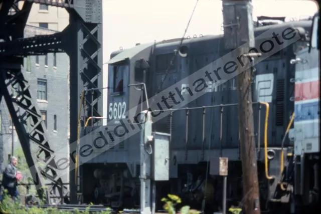 Orig. Slide Penn Central PC 5602 EMD GP7 21st St. Chicago ILL 5-24-76