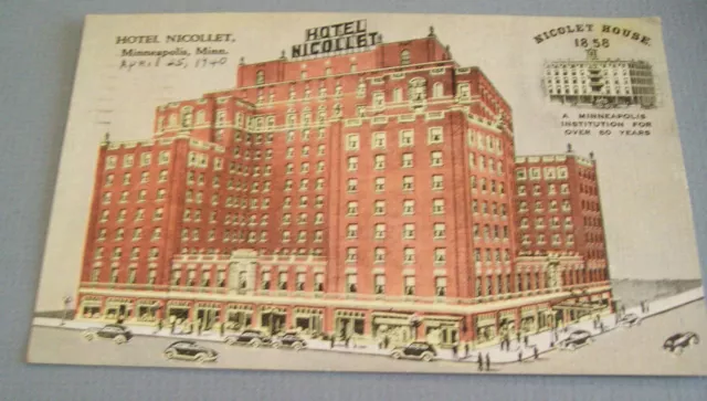 Hotel Nicollet Minneapolis, MN postcard