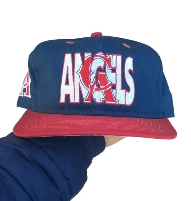 California Angels Anaheim VTG Snapback Cap Hat #1 Apparel New Era RARE 90s MLB