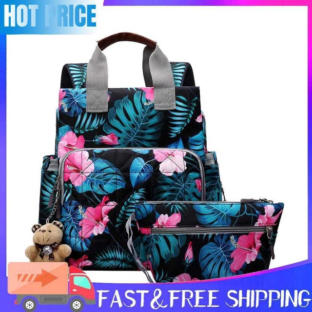 Large Capacity Travel Backpack Mummy Maternity Nursing Nappy Handbags (5)